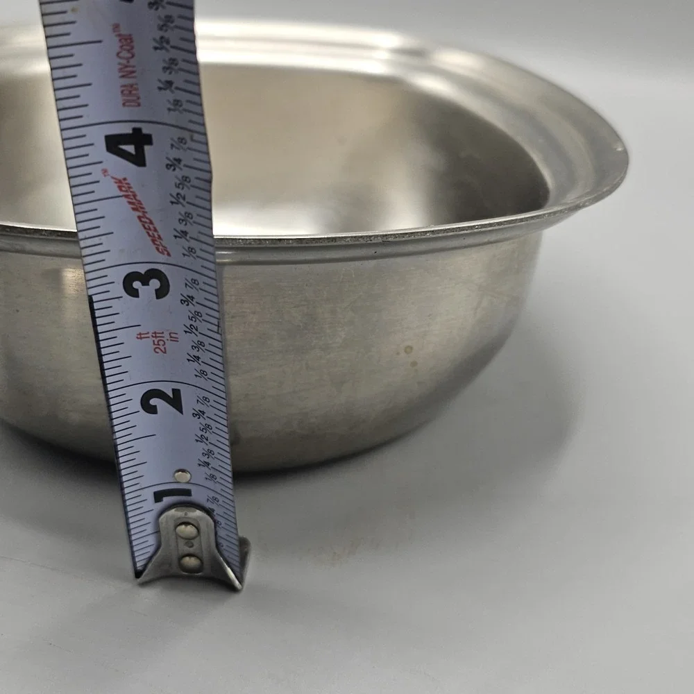 Vintage Aristo-Craft 1.5 QT Stainless Steel Square Saucepan Pot W/ Lid Made USA